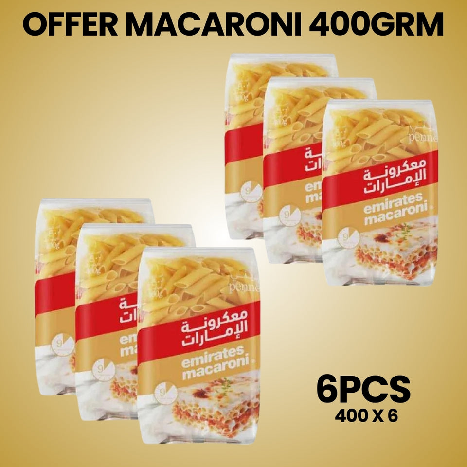 Emirates Macaroni Corni 400G, Pack of 6