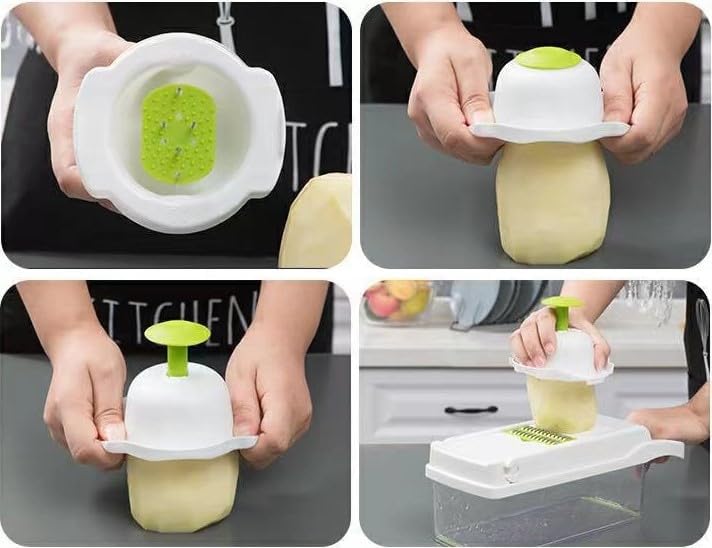 Vegetable Chopper : Multifunctional All-in-One Food Slicer Dicer Cutter