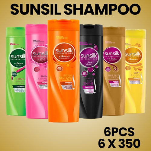 SUNSILK Shampoo, 400ml (PACK of 6)