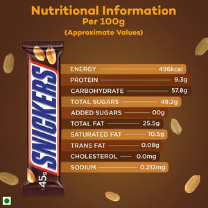 Snickers Original Chocolate Bar 45G x 20 Bars