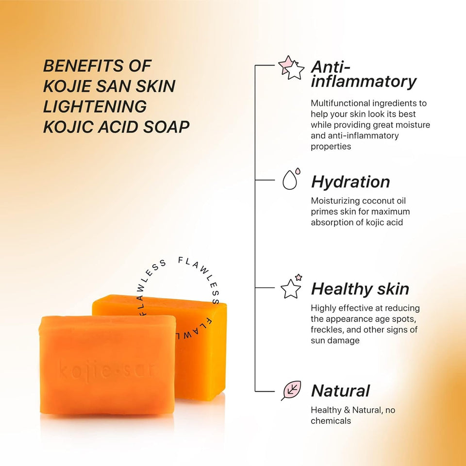 Kojie San Skin Lightening Soap 100g (Pack Of 3)