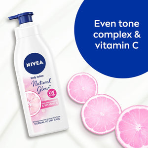 NIVEA Body Lotion Natural Glow Complex & Vitamin C, All Skin Types, 400ml