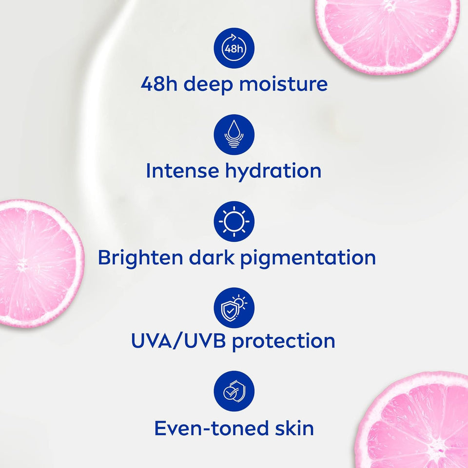 NIVEA Body Lotion Natural Glow Complex & Vitamin C, All Skin Types, 400ml