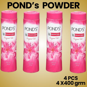 Ponds Dream Flower Fragrant Talcum Powder 400grm (PACK OF 4)