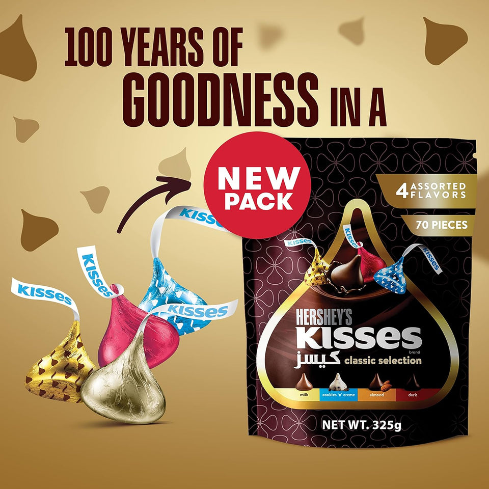 Hershey's Kisses Classic Selection, 4 Flavours, 100 g