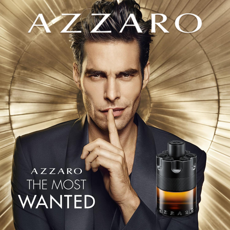 Azzaro Men s The Most Wanted Parfum, Black, 3.38 Fl Oz, 100 ml