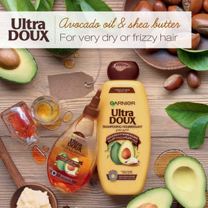 Garnier Conditioner, Intensely Nourishes, Repairs Dry and Damaged Hair, With Avocado Oil & Shea Butter, Ultra Doux, 400ml