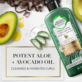 Herbal Essences Sulfate Free Potent Aloe + Avocado Oil Hair Conditioner for Curl Hydration and Moisturizing, 400mL