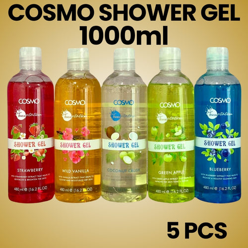 Cosmo Shower Gel , 1000ml ( PACK OF 5)