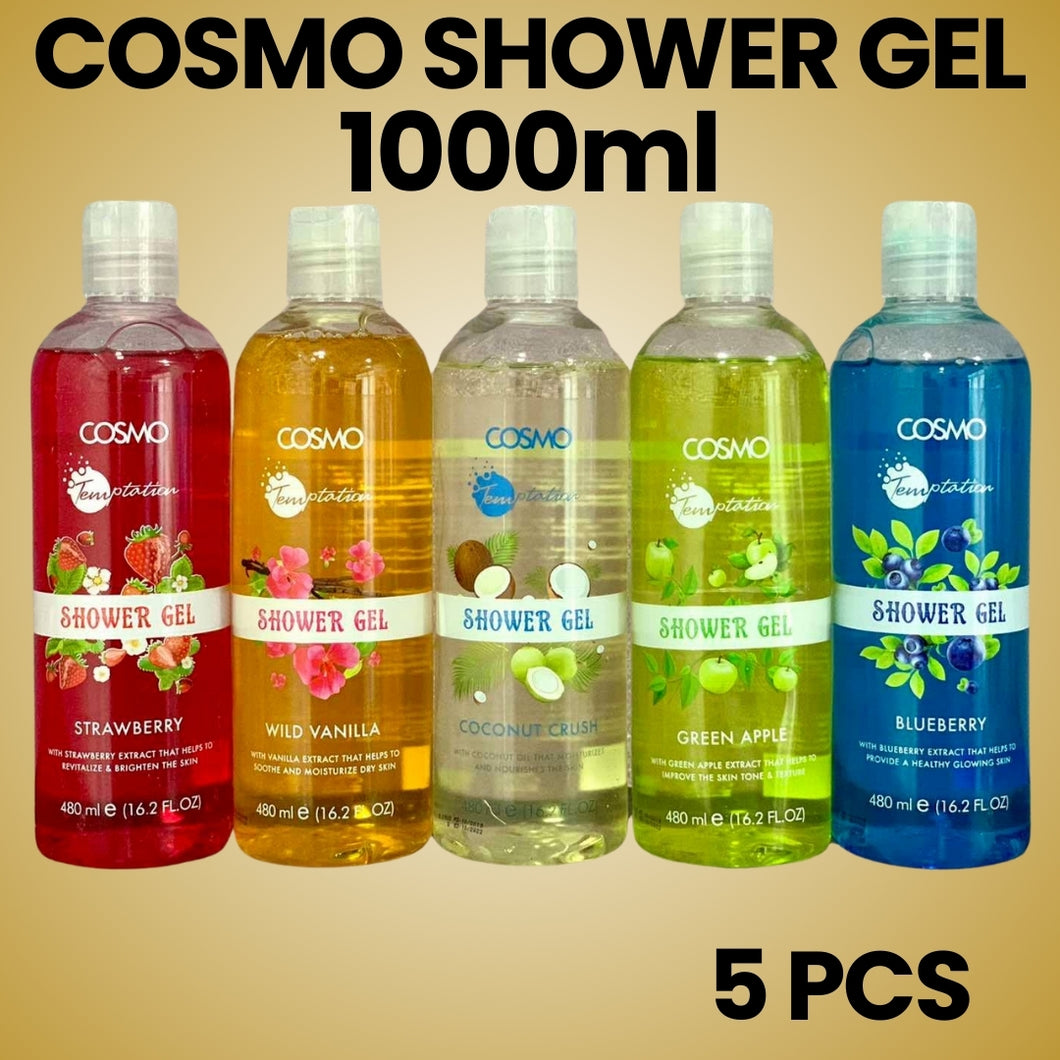 Cosmo Shower Gel , 1000ml ( PACK OF 5)