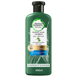 Herbal Essences Sulfate Free Potent Aloe + Avocado Oil Hair Conditioner for Curl Hydration and Moisturizing, 400mL