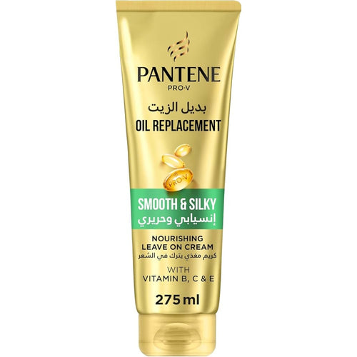 Pantene Pro V Smooth & Silky Oil Replacement For Frizzy Hair, Leave In Conditioner, 275ML