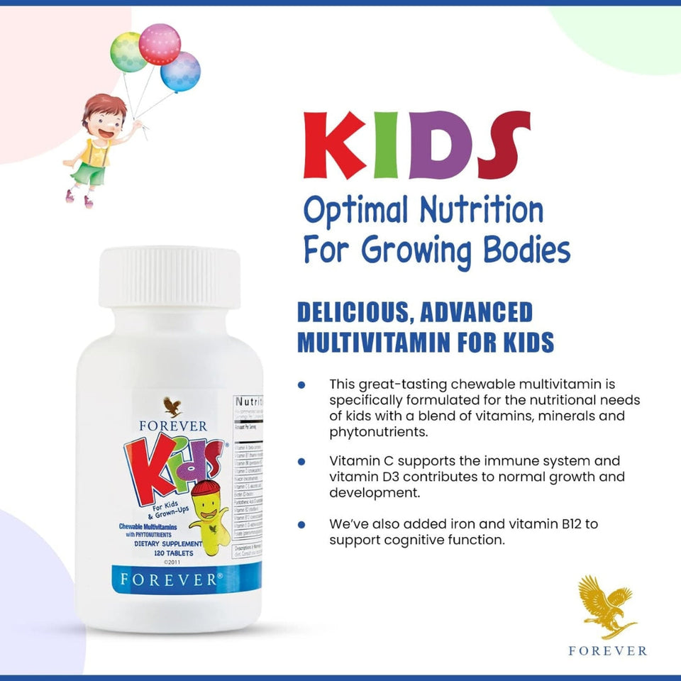 Forever Kids Grape Chewable Multivitamin