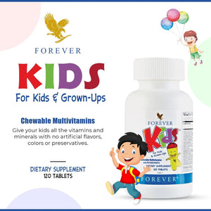 Forever Kids Grape Chewable Multivitamin