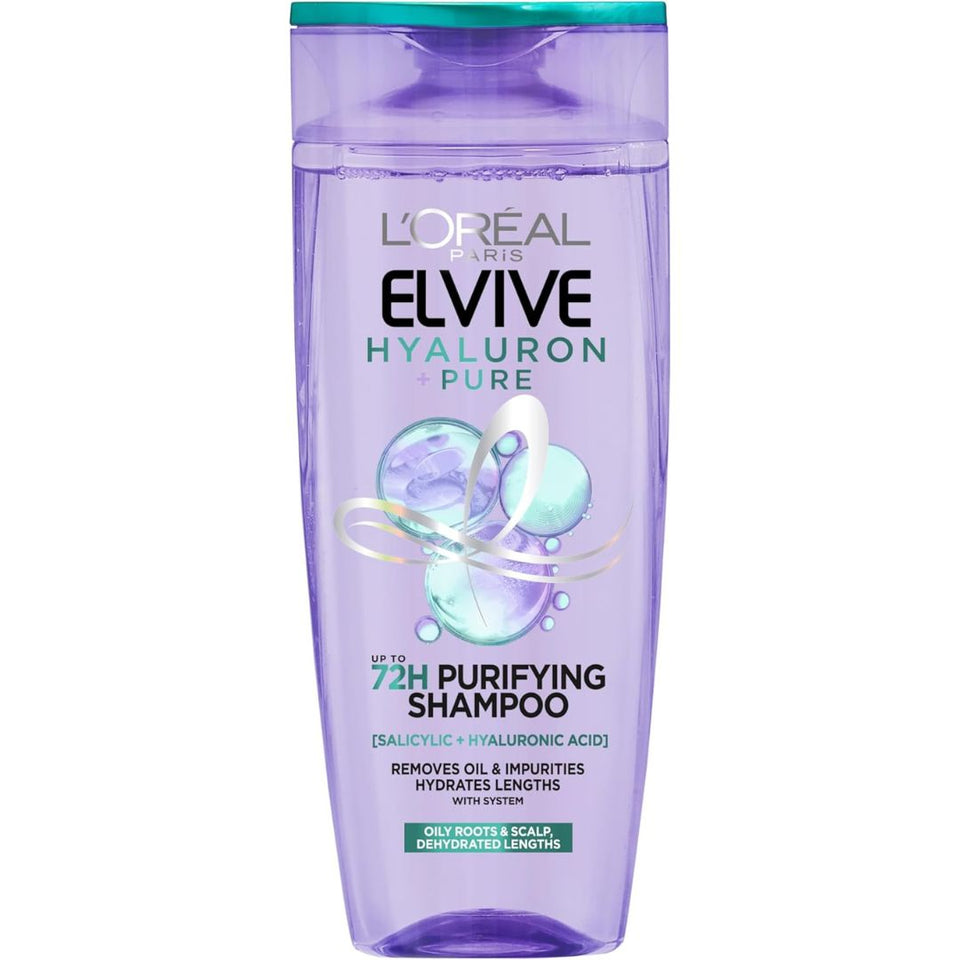 L'OREAL Elvive Hyaluron Pure Shampoo For Oily Scalp & Dehydrated Lengths