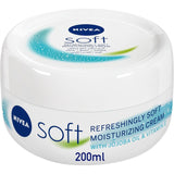 NIVEA Moisturising Cream, Soft Refreshing, Jar 200ml