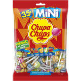 Chupa Chups Mini Lollipop Candy Assorted Flavors Bag 35Pcs